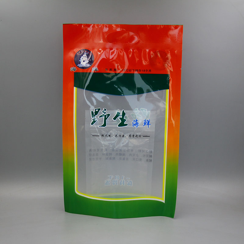 三邊封野生海鮮包裝(zhuang)袋